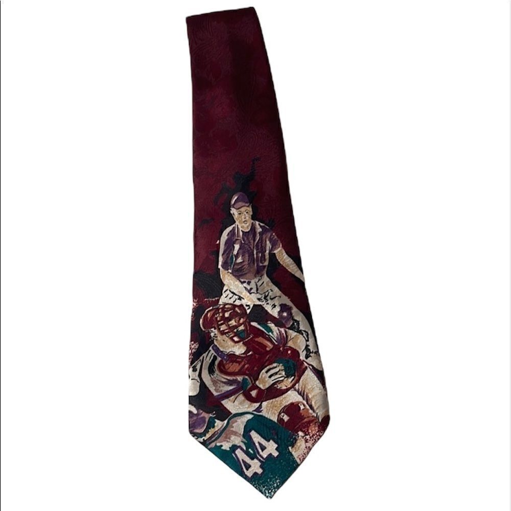 Studio 890 Maroon baseball Tie.